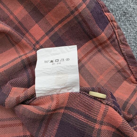 Grayers Clothiers Shirt Mens Medium Red Gray Plaid Short Sleeve Cotton Casual - Picture 15 of 15